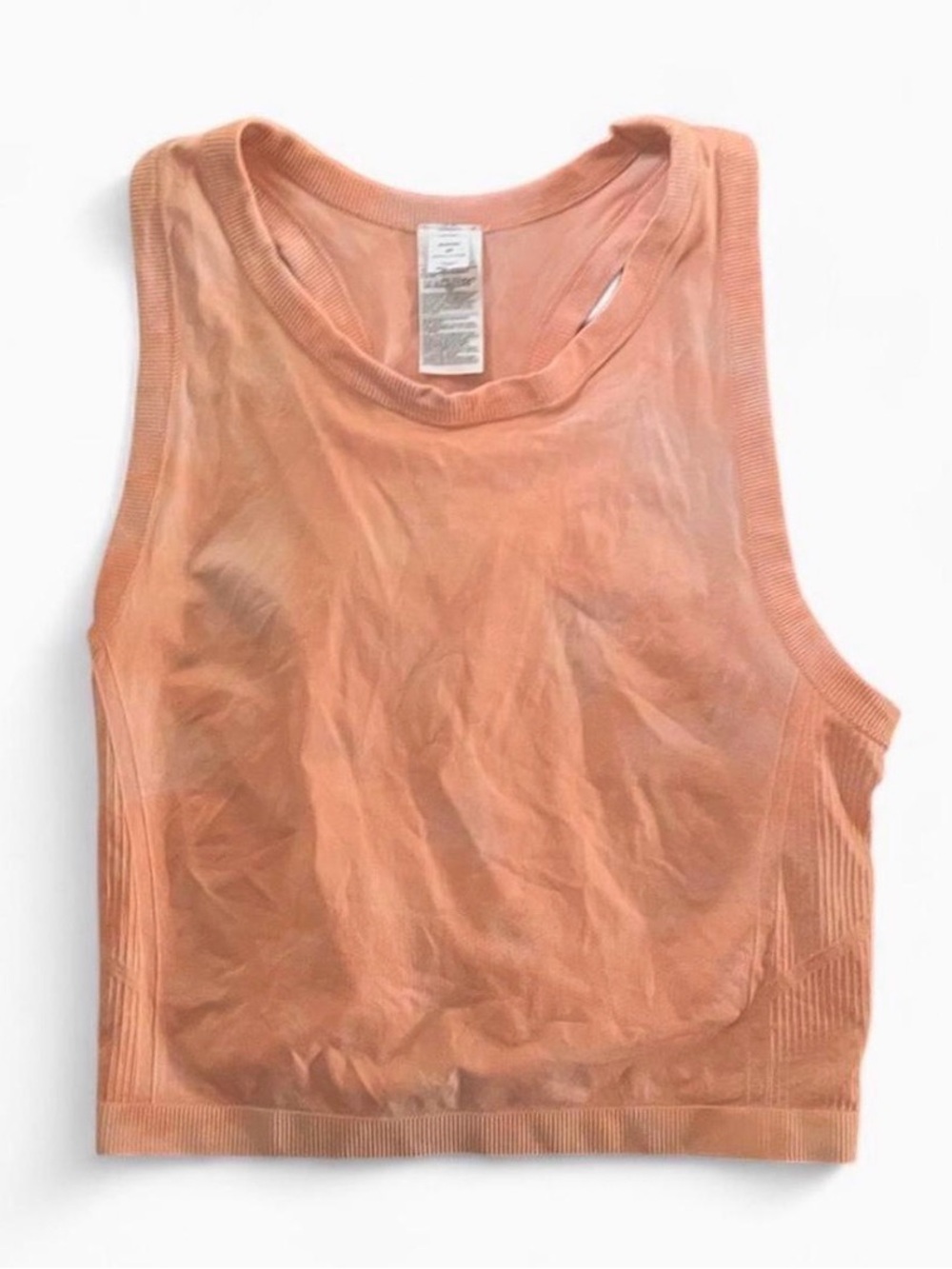 Old Navy Orange Tie-dye Active Racerback Crop Tank